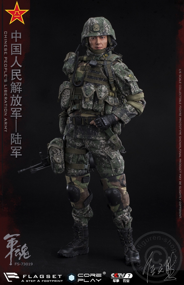 FS73019-03 PLA - Army Machine Gunner