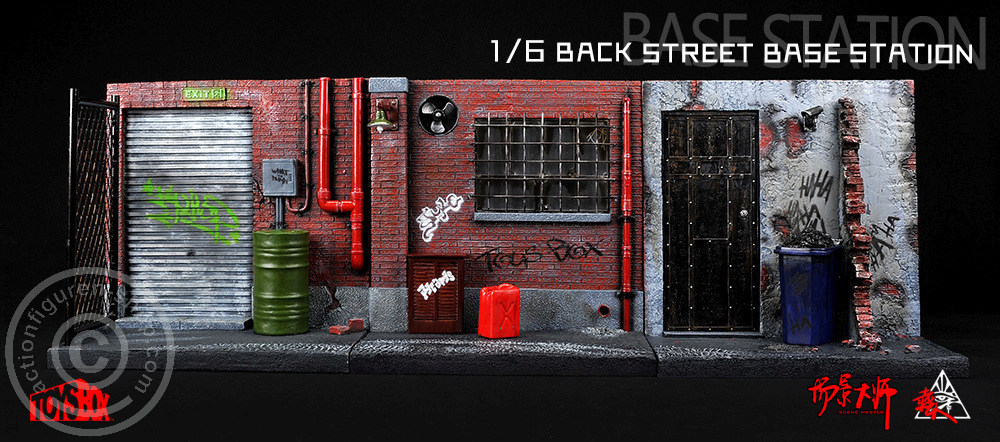 TB-SS0151-014USSGABrNwxVS Back Street Base Station - Diorama 2