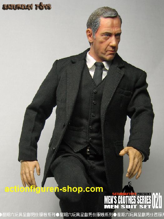 STMS02b-09 Men Suit Set 02 - black