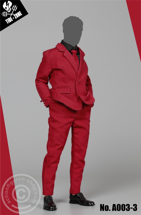 TiZ-A003-3-02 Modern Man Suit Set - rot