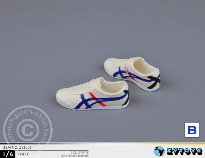 Male Asics Sneakers - white