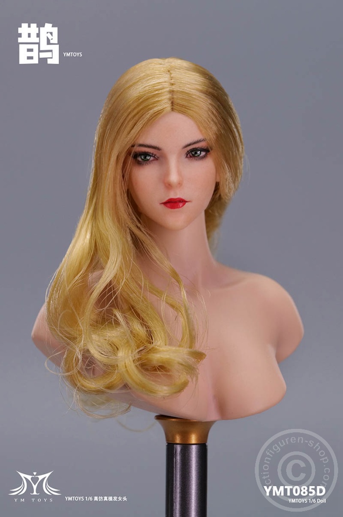 Female Head - long blond Hair