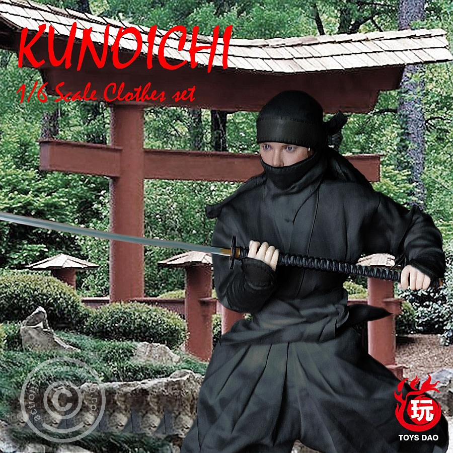 Kunochi Outfit Set - schwarz