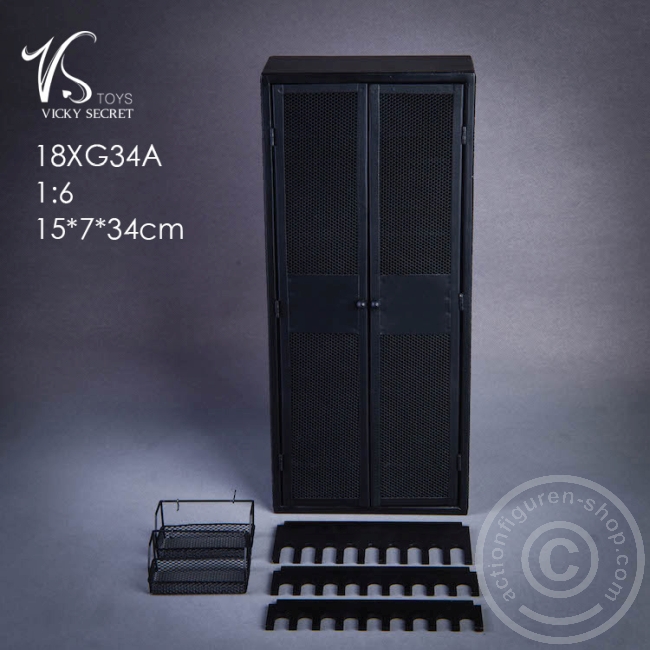VST19xG34A-11 Cabinet / Locker / Spind - black Metall