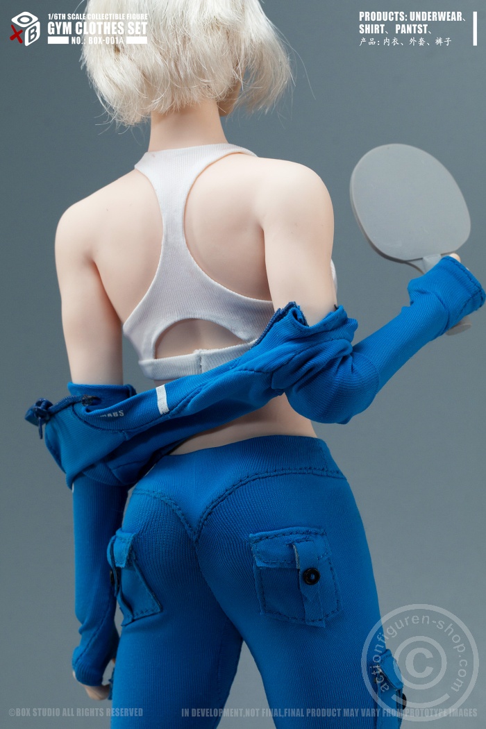 GYM Clothes Set - female - blue/white