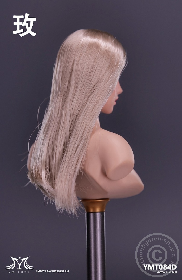 Female Head - Rose - long blond Hair