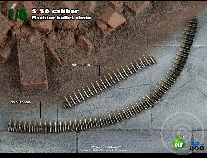 our5008-05srmYQZJsC3PHR 5.56 Caliber MG Gurt - 50 Patronen