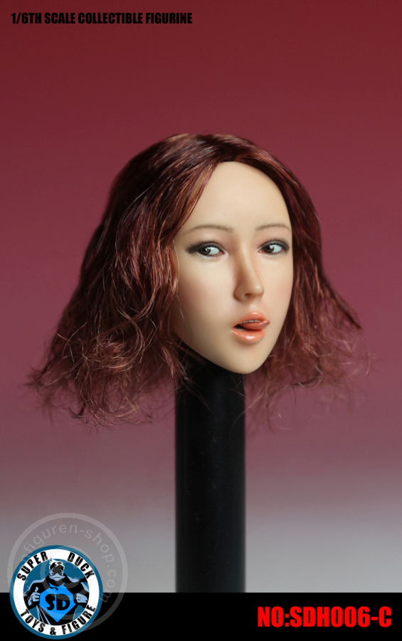 Female Head - red-brown short Hair