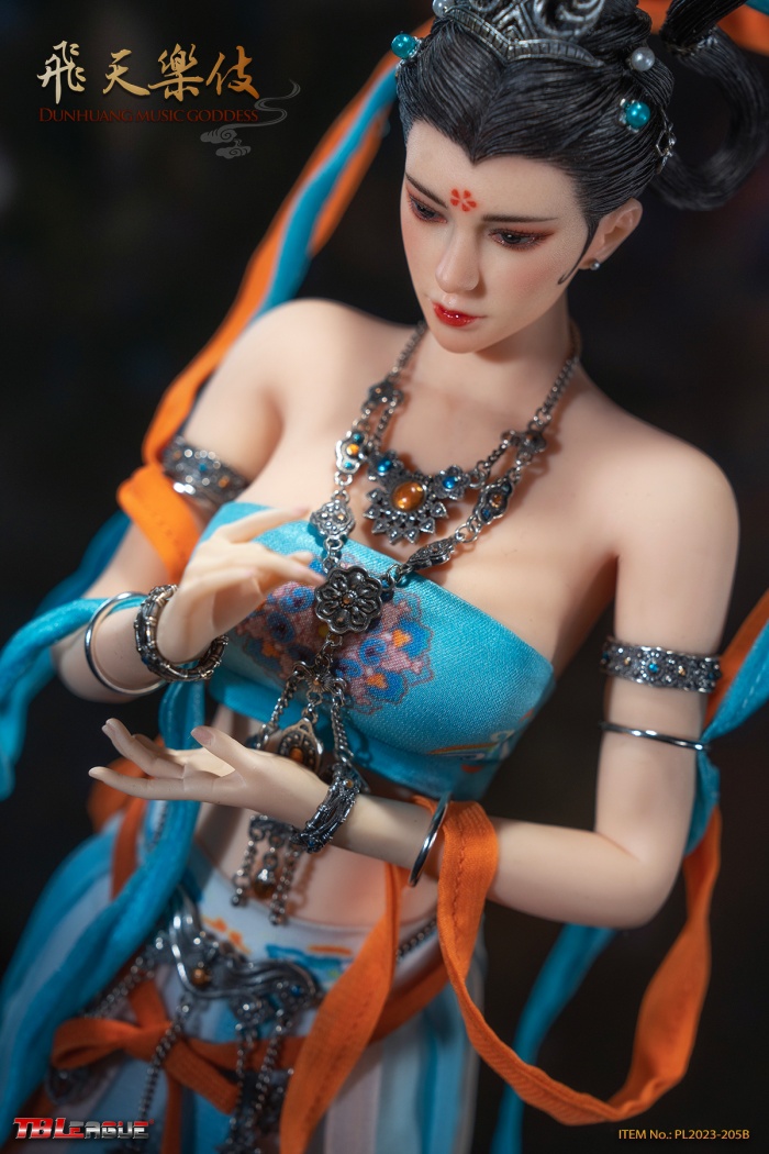 Dunhuang Music Goddess - Blue