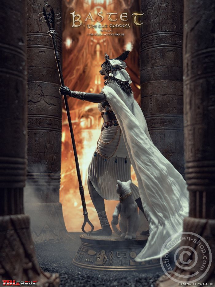 PL2021-181B-06 Bastet - The Cat Goddess - White Version