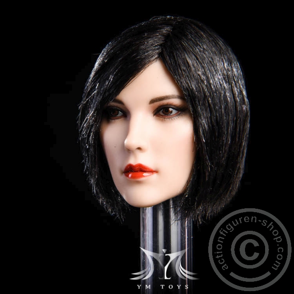 Female Head - black short Hair