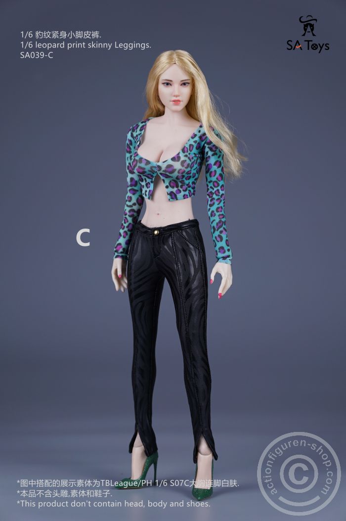 Leopard Top & Skinny Leggins - C