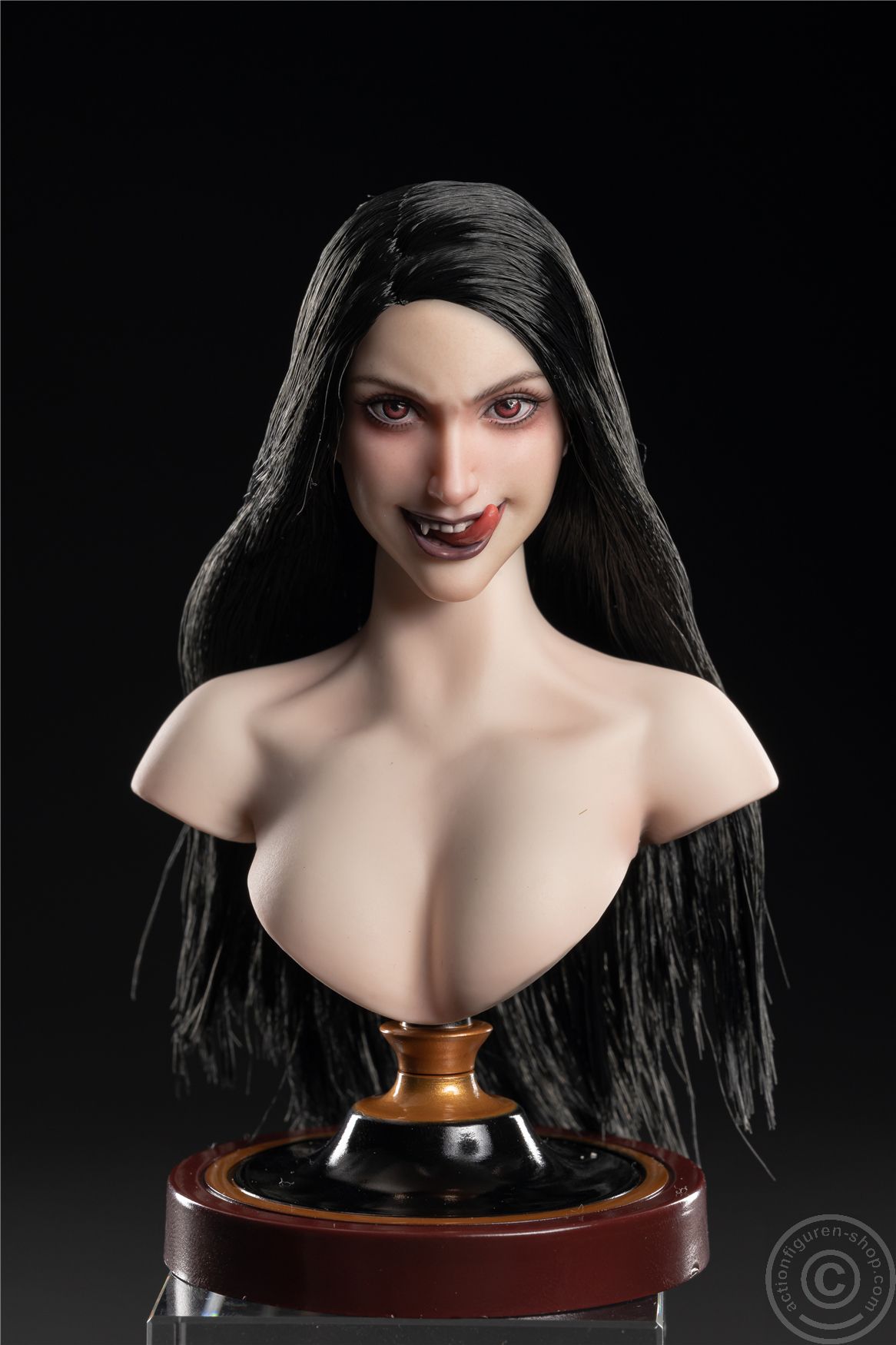 Female Head - The Witch Vampire - Black Hair