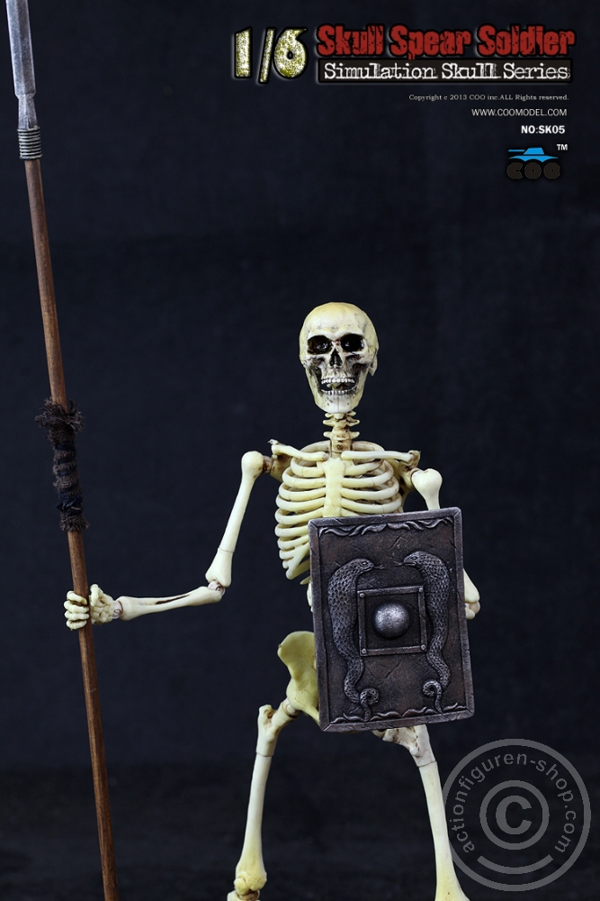 Skeleton Spear Soldier - Human Skeleton in 1:6