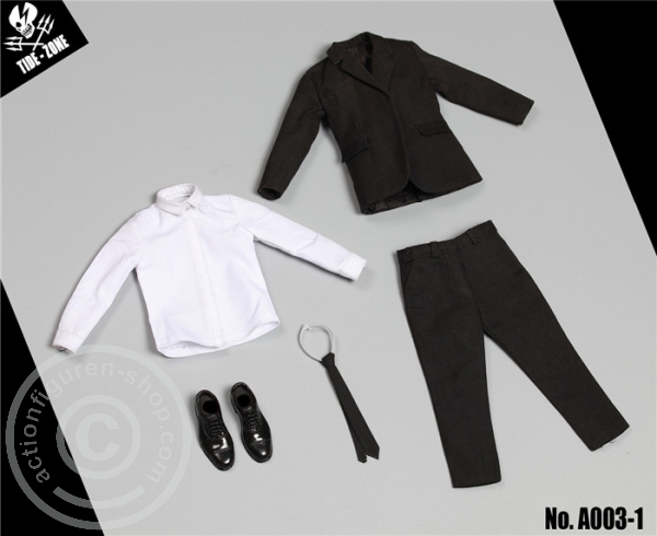 Modern Man Suit Set - schwarz