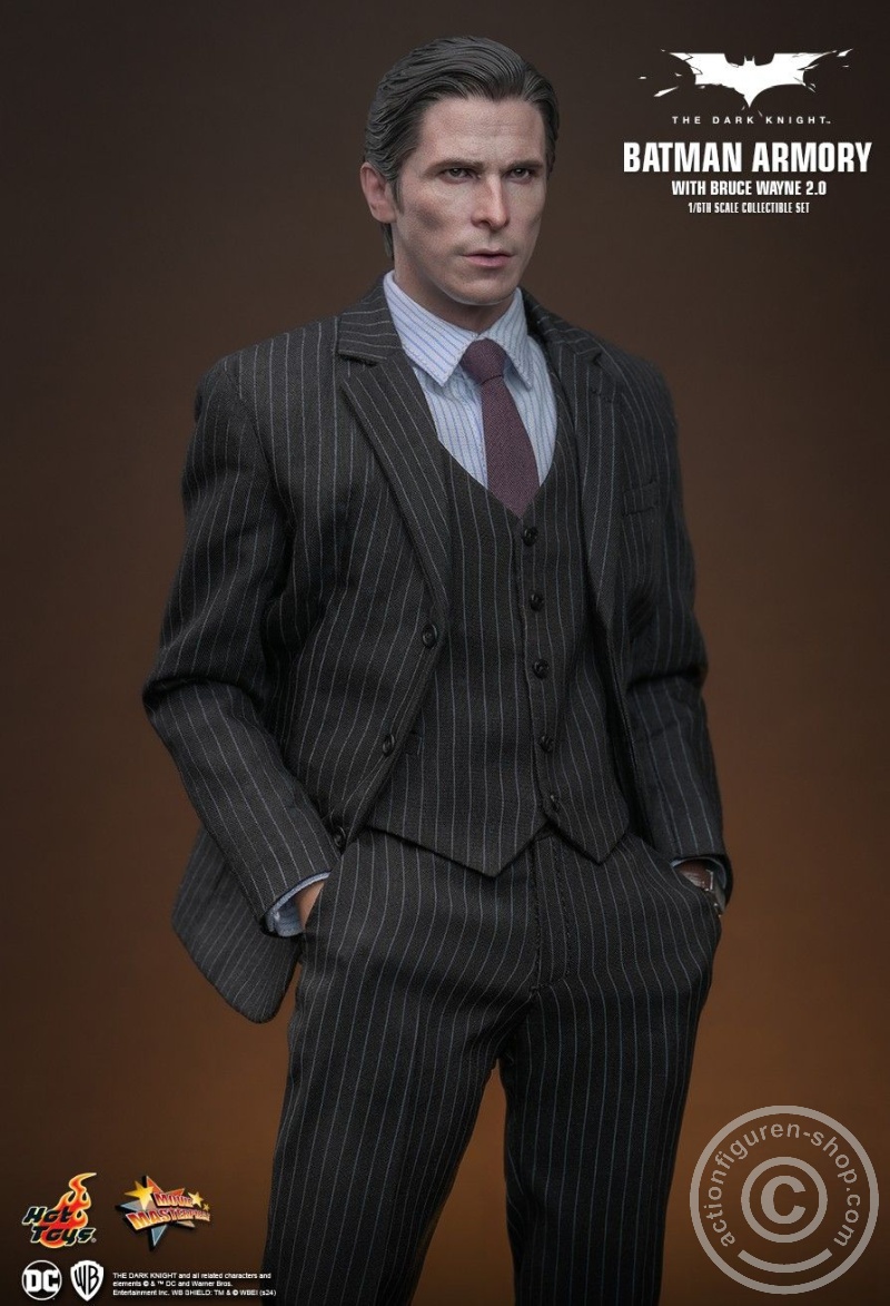 The Dark Knight - 1/6th scale Batman Armory with Bruce Wayne (2.0) Collectible Set - MMS750