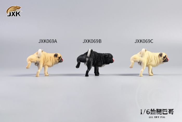 JXK069ABCDEF-03 Pug w/ Leg Lift & Diorama Platform