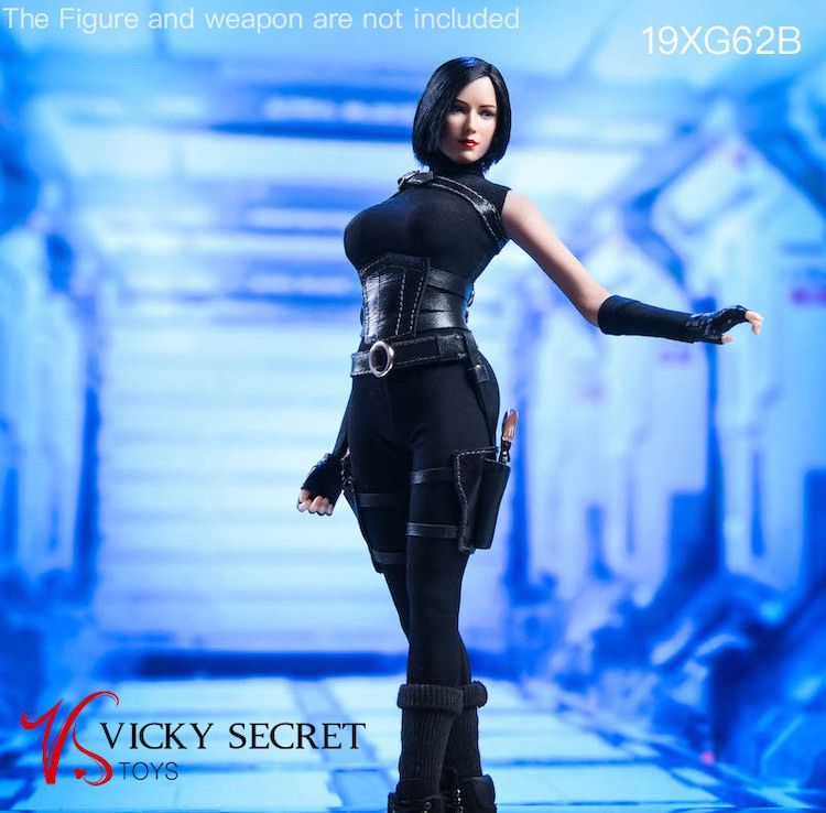 VST19xG62B-071dsuB9PuRlrJ6 Female Assassin Cloth set - black