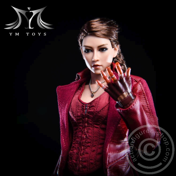 Kopf - braune Haare - langer Zopf