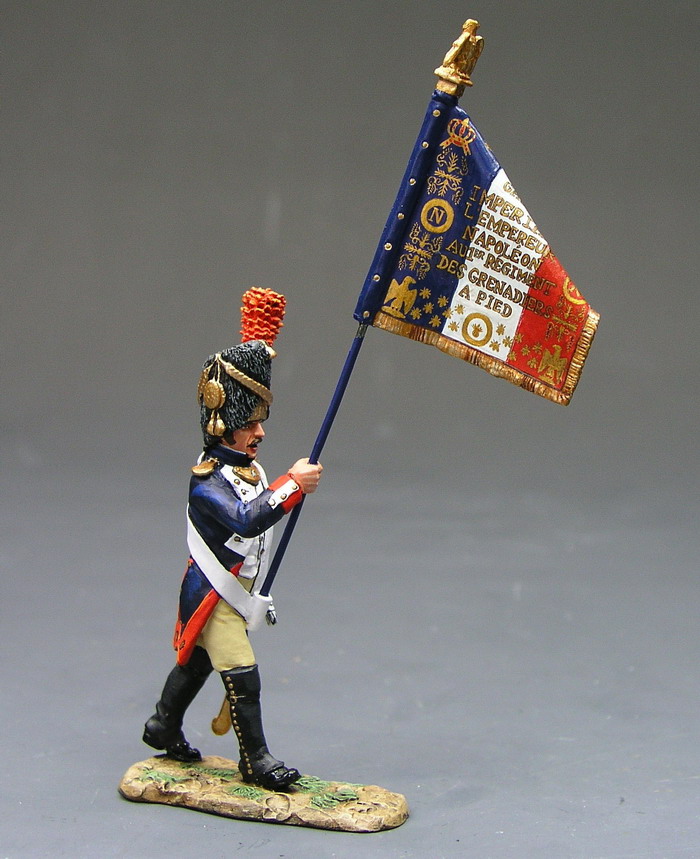 Imperial Guard Officer with Flag Marching