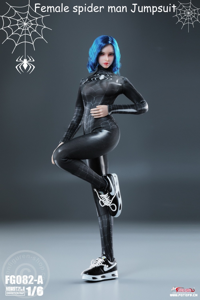 FGFB082A-03 Spider Women's Elastic Bodysuit (A)