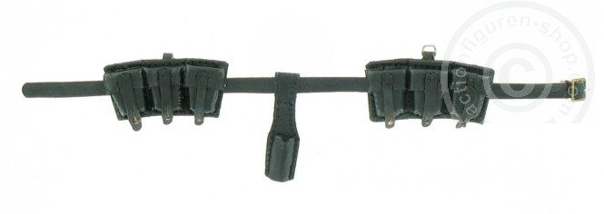 k98 Munitionstaschen Set - echt Leder - Schwarz