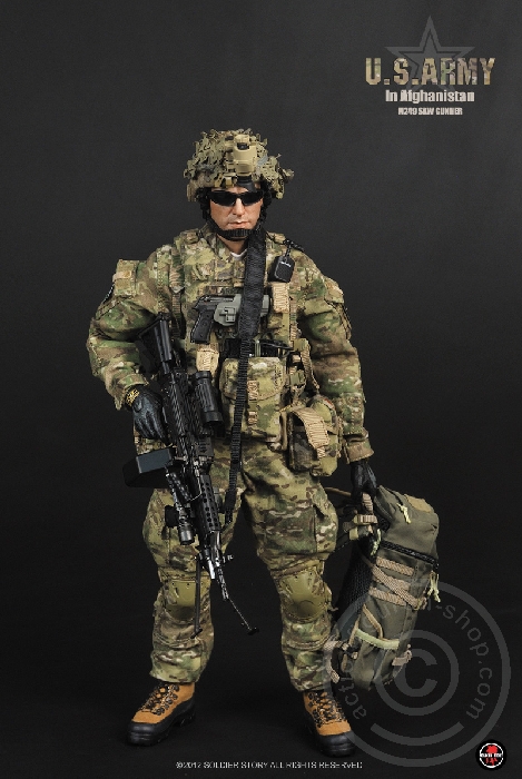 SSt068-15 U.S.Army in Afghanistan M249 SAW Gunner