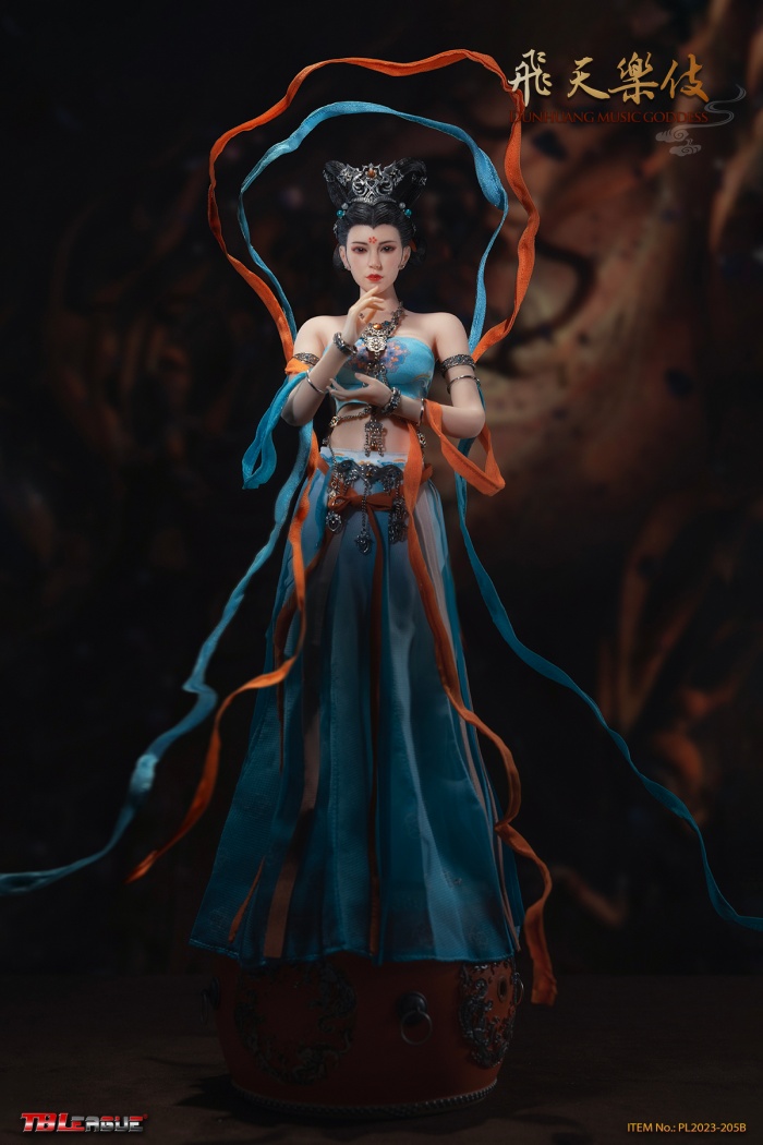 Dunhuang Music Goddess - Blue