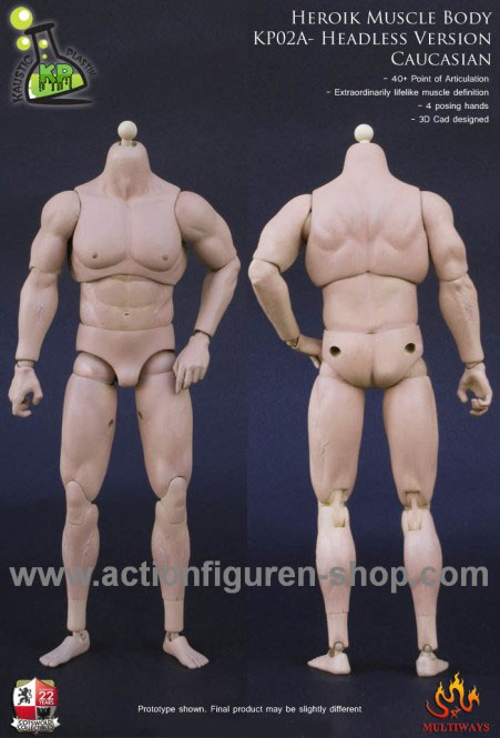 Heroik Muscle Body - TAN - No Head
