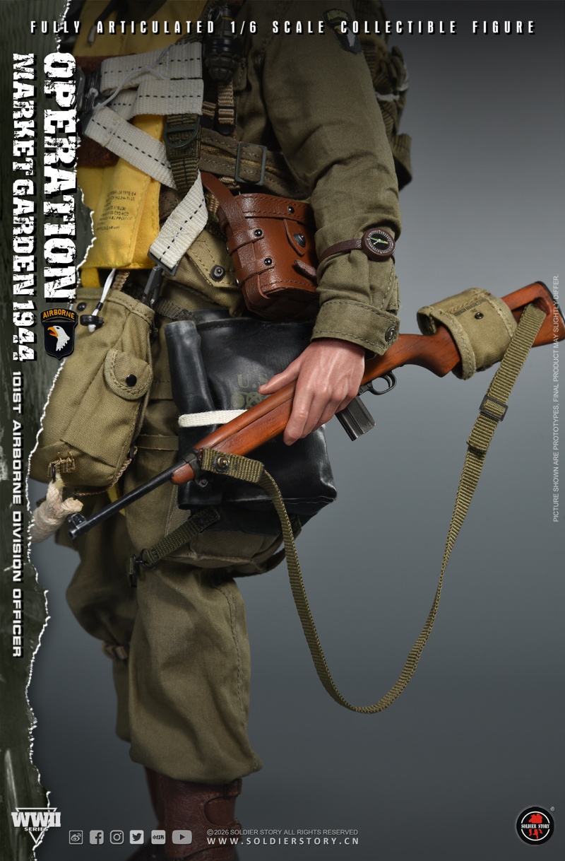 U.S. Army 101st Airborne Division Officer - WWII Operation Market Garden - in 1:6 scale