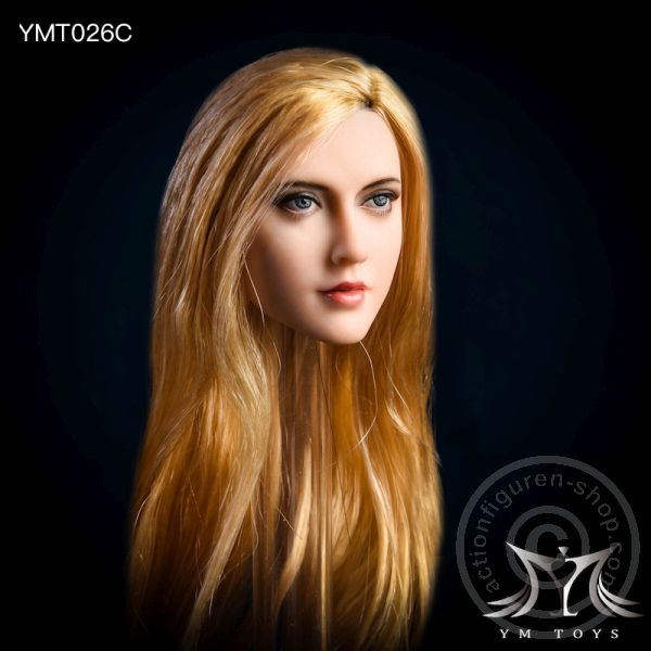 Kopf - blonde lange Haare