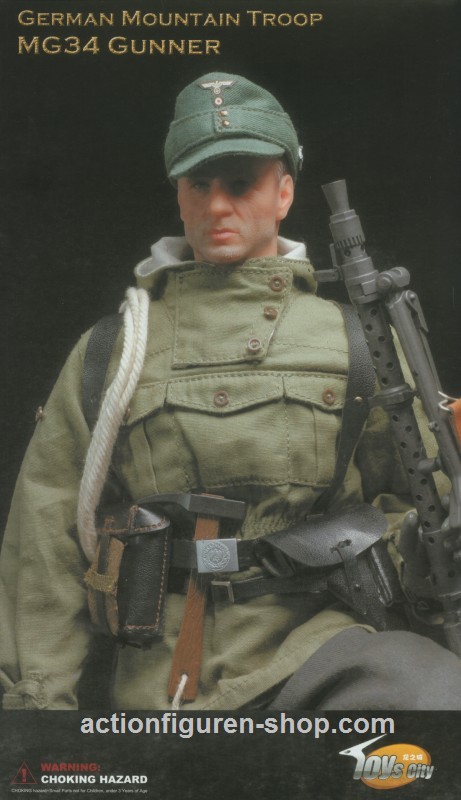 Deutscher Gebrigsjäger mit MG34