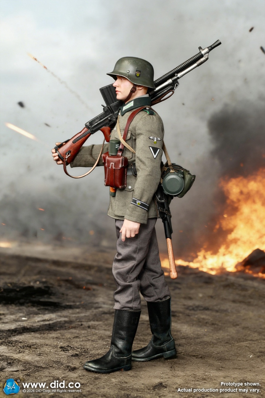 Friedrich - WWII German SS Polizei-Division ZB30 Gunner - in 1/6 scale