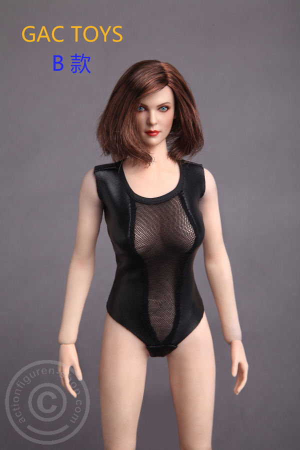 Female Head - brown short Hair