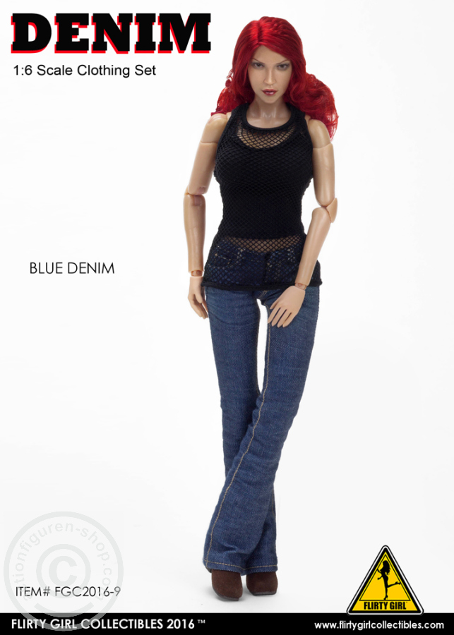 Denim Fashion Clothing Set - Blue