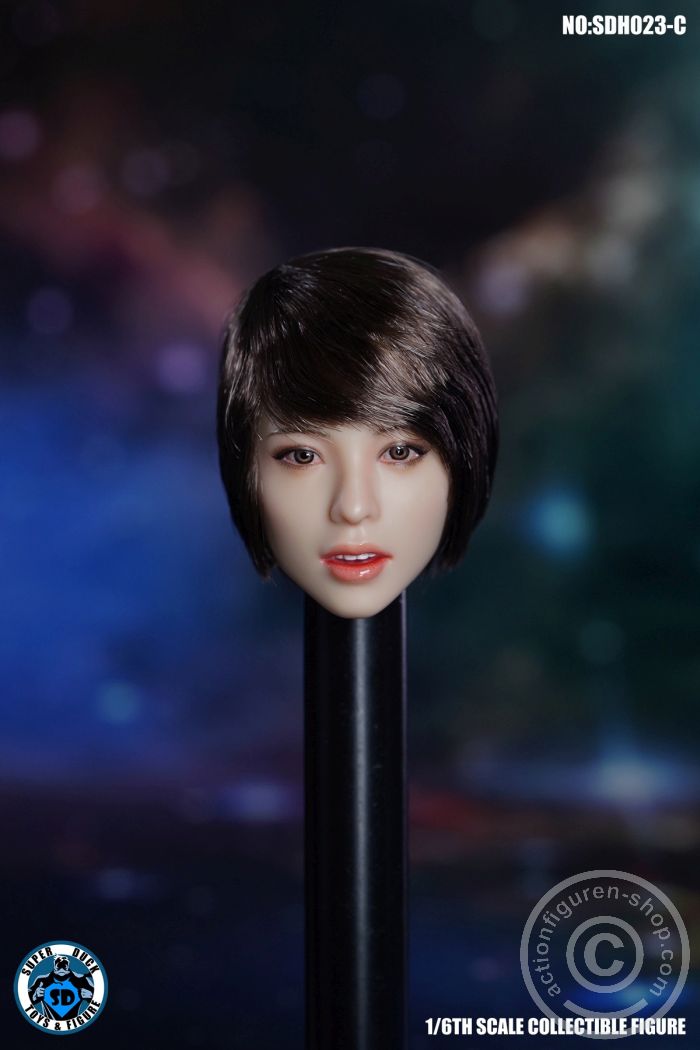 Female Head - black short Hair