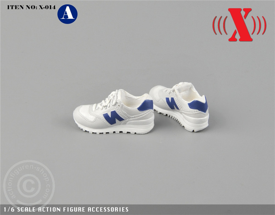 Sneaker - weiß/blau