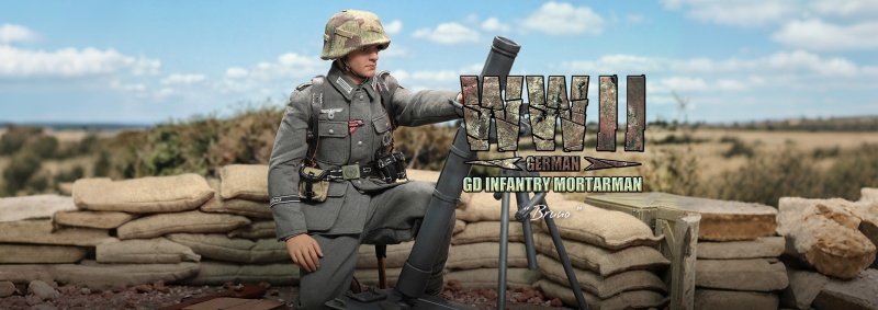 Bruno - WWII German GD Infantry Mortarman - in 1/6 scale