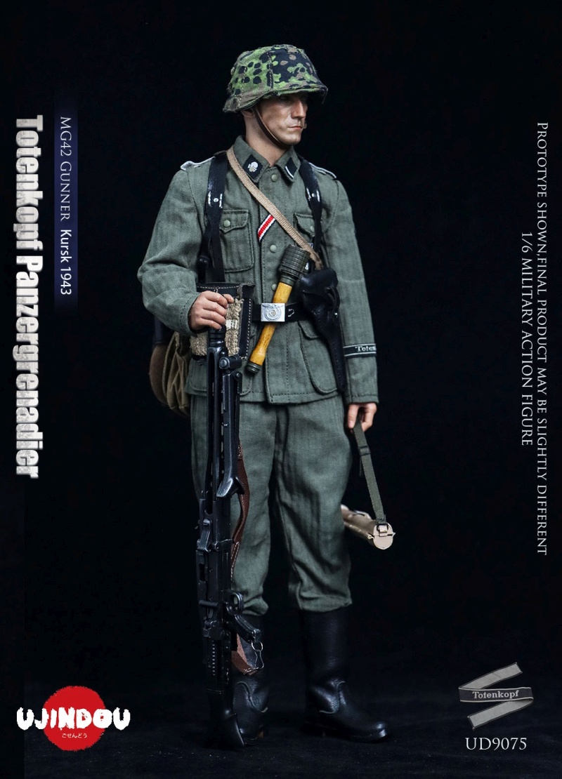 WWII Totenkopf Panzergrenadier - MG42 Gunner Kursk 1943 - in 1/6 scale