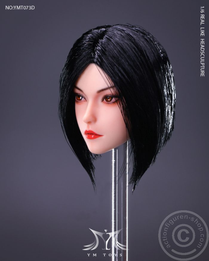 Head - Meier Girl - black short Hair