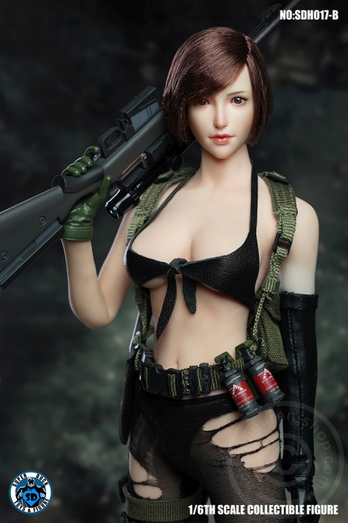 Female Head - brown short Hair