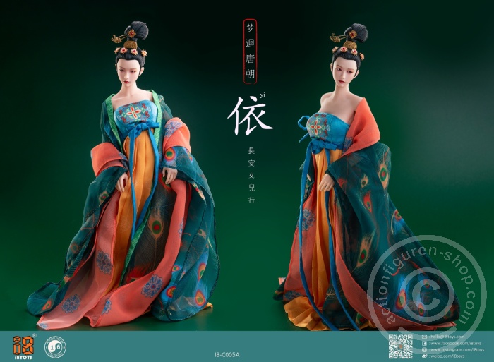 Han Chinese Clothing & Head Set - Tang Dynasty Chang on little Lady YI Han Chinese Clothing & Head Set - Tang Dynasty Chang on little Lady YI