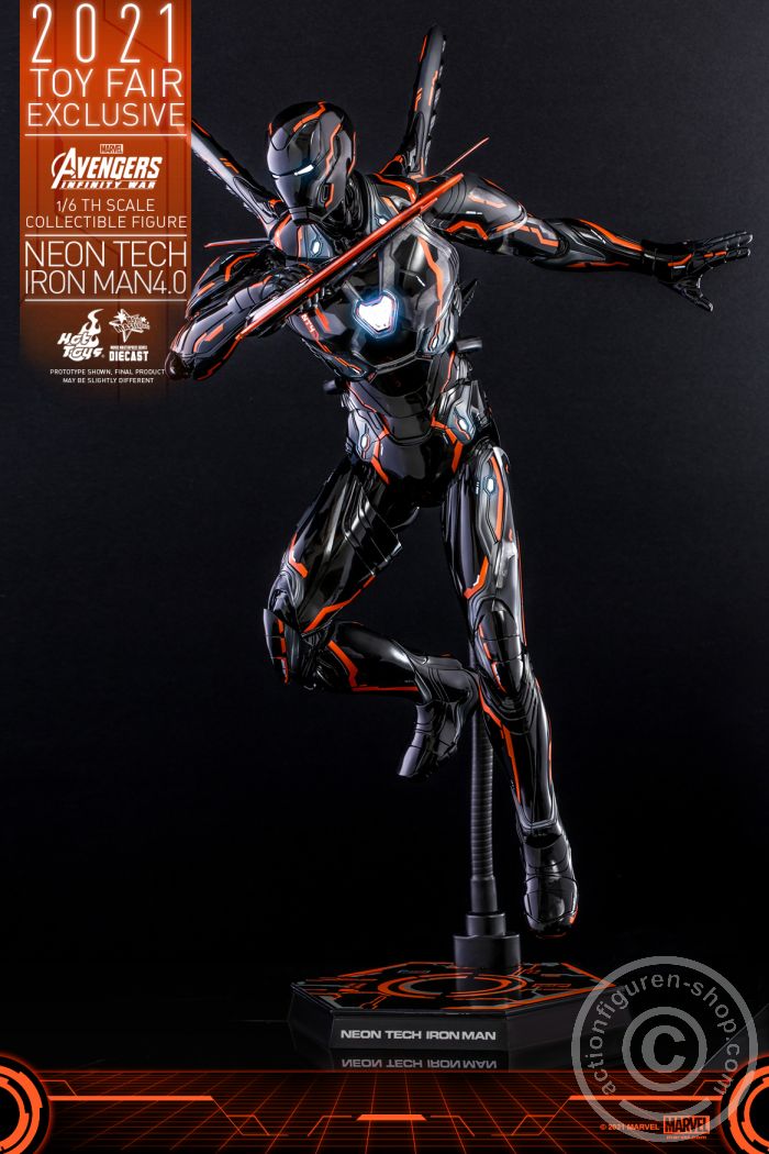 608383-09 Avengers Infinity War - Neon Tech Iron Man 4.0 - Exclusive - MMS597D39
