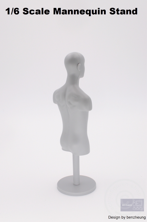 Bust03-03 Schneider- Kleider-Puppe - grau