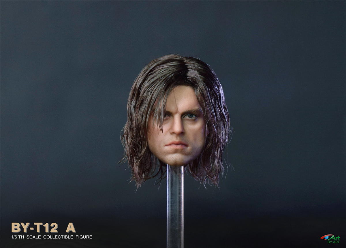 Winter Soldier Bucky Barnes - Sebastian Stan - Avengers - Head