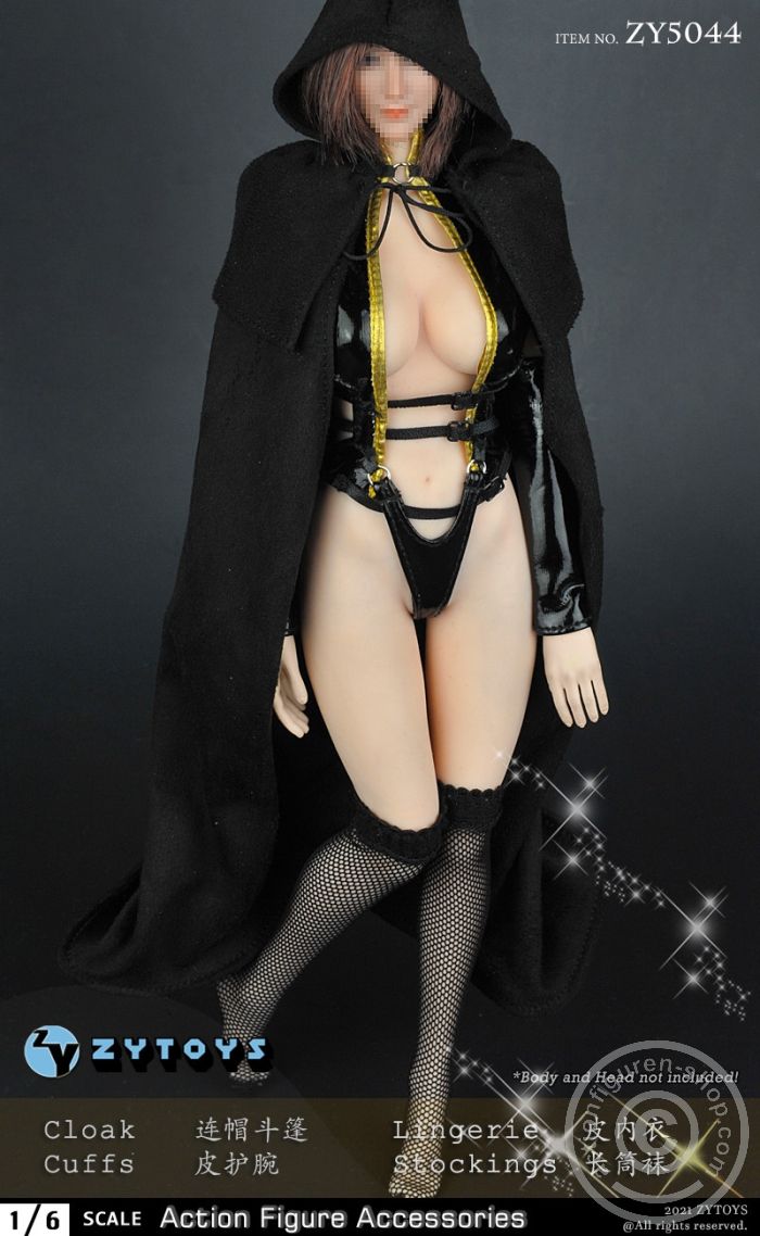 ZY5044-01 Sexy Cloak & Lingerie Set