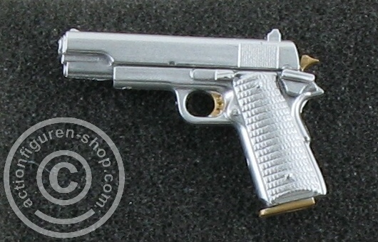 Pistole Colt M1911 - silver/gold