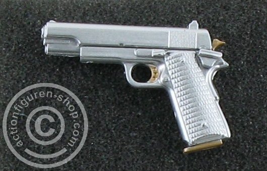 Pistole Colt M1911 - silver/gold