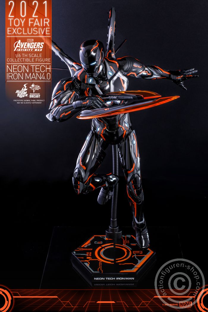 608383-11 Avengers Infinity War - Neon Tech Iron Man 4.0 - Exclusive - MMS597D39