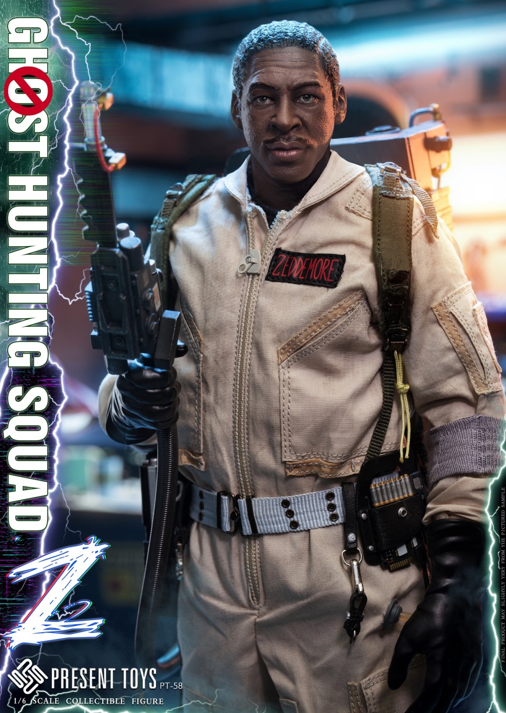 Ghost Hunting Squad - Winston Zeddmore - in 1/6 scale